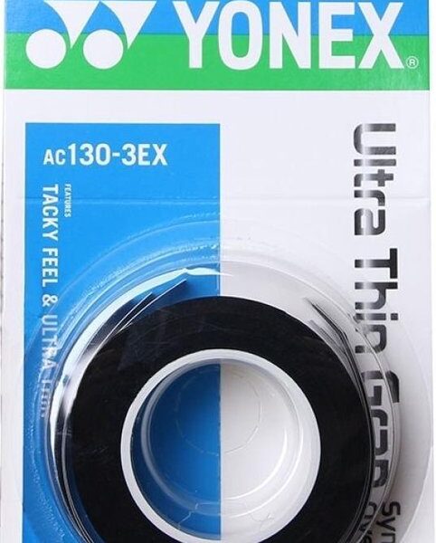 Yonex AC-130 super dunne overgrip - wit of zwart