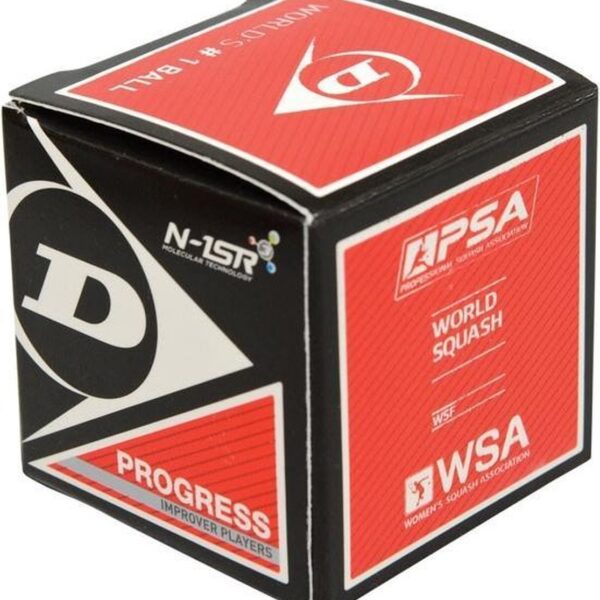 Dunlop squashbal - rode stip