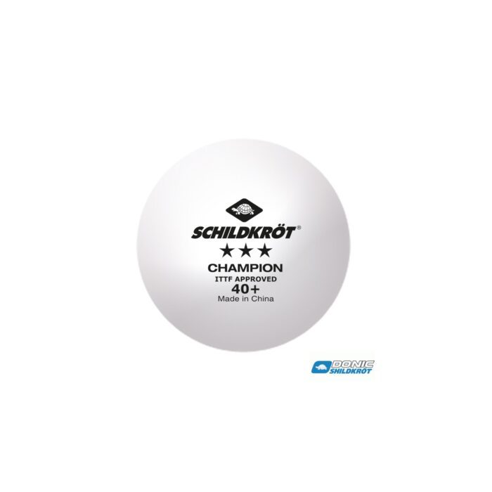 Donic Schildkröt Champion 3* Tafeltennisbal ITTF (3pcs)