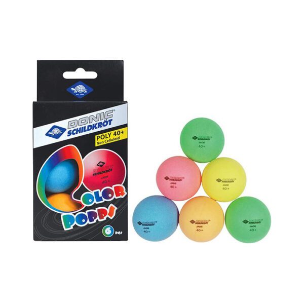 Donic Schildkröt Tafeltennisballen - 6 stuks - multicolor