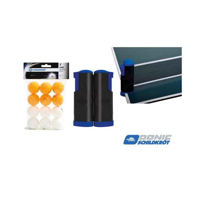 Donic Schildkröt net post set "flex-net" & bag