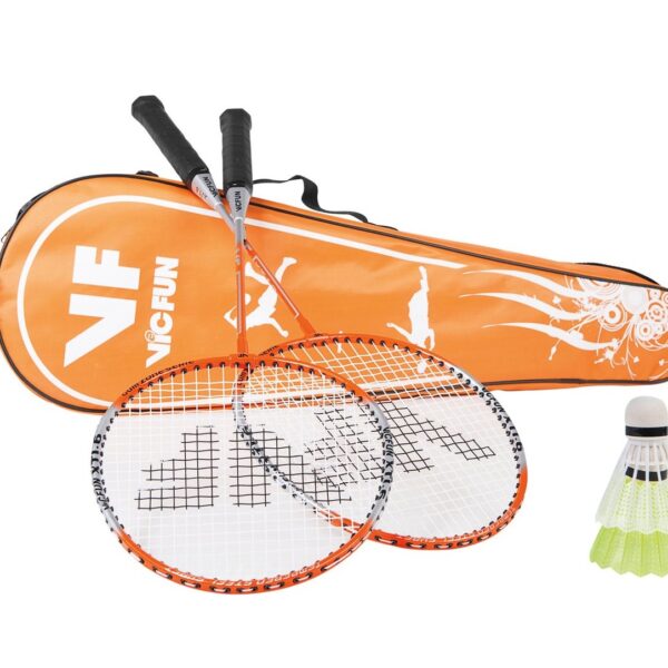 VICTOR VICfun badmintonset B | 2 rackets, 2 shuttles en tas