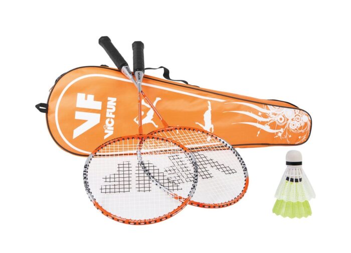 VICTOR VICfun badmintonset B | 2 rackets, 2 shuttles en tas