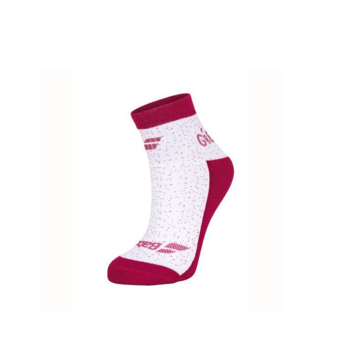 Babolat graphic sportsokken women | Is a Great day Every day | wit rood