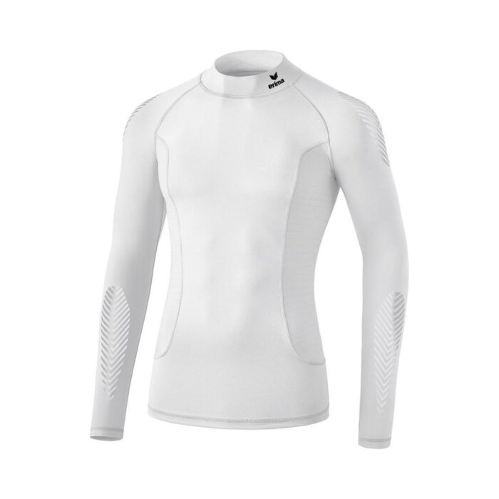 Erima Elemental Longsleeve met kraag - Thermoshirt - wit - S