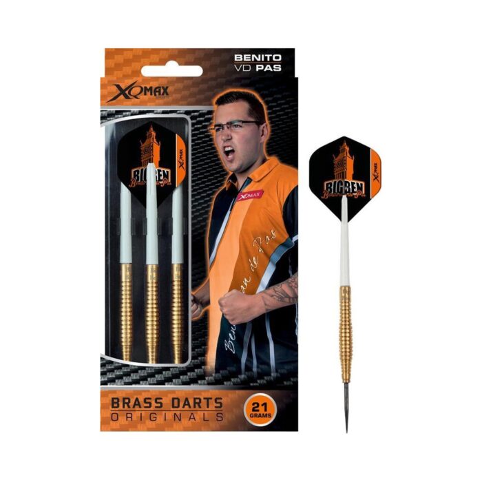 XQ-Max Benito van de Pas Brass dartspijlen - 21 gram