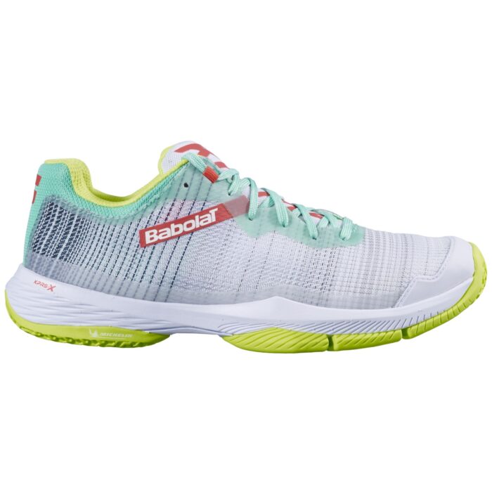 Babolat Jet Ritma dames padelschoen - grijs / lichtgroen