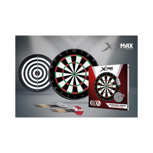 XQ MAX Dartbord - 2cm dik - met 2 sets stalen darts