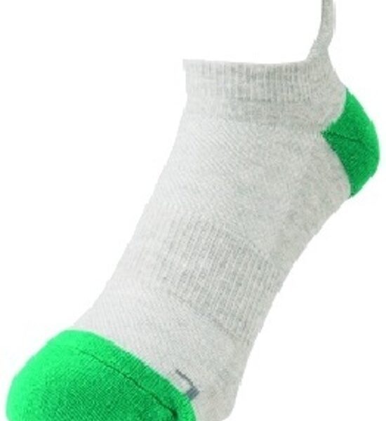 Yonex 19136EX korte sportsokken - grijs/groen