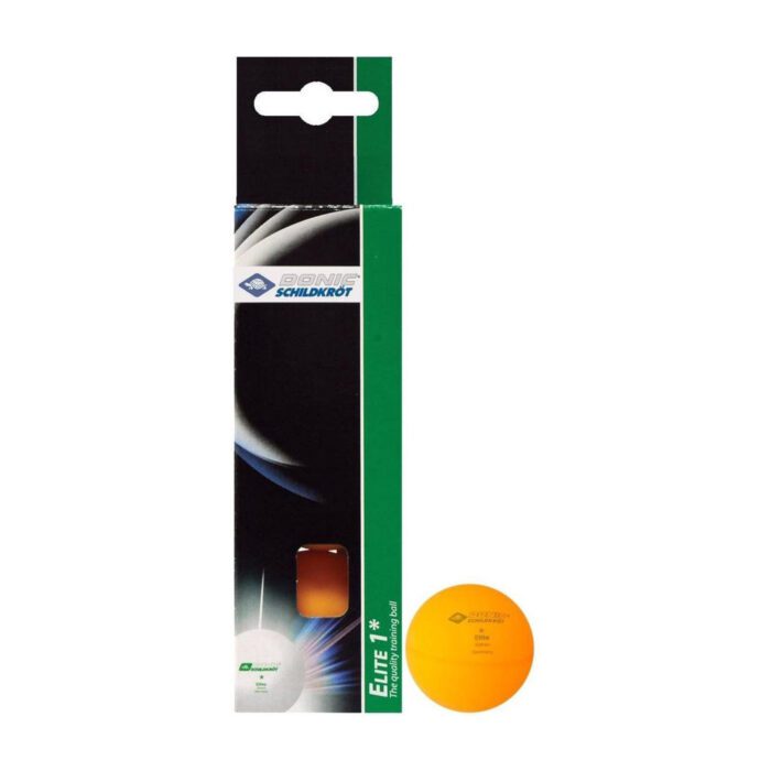 Donic Schildkröt Tafeltennisballen Elite 1* - oranje - 3 stuks
