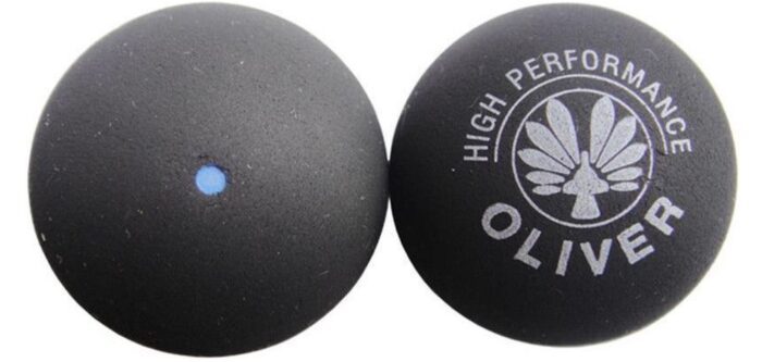 Oliver squashbal - blauwe stip