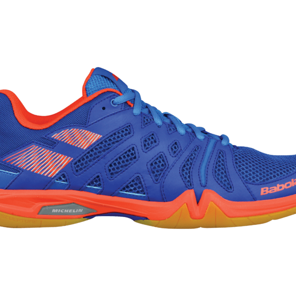 Babolat Shadow TEAM heren badmintonschoen - lichtblauw / oranje