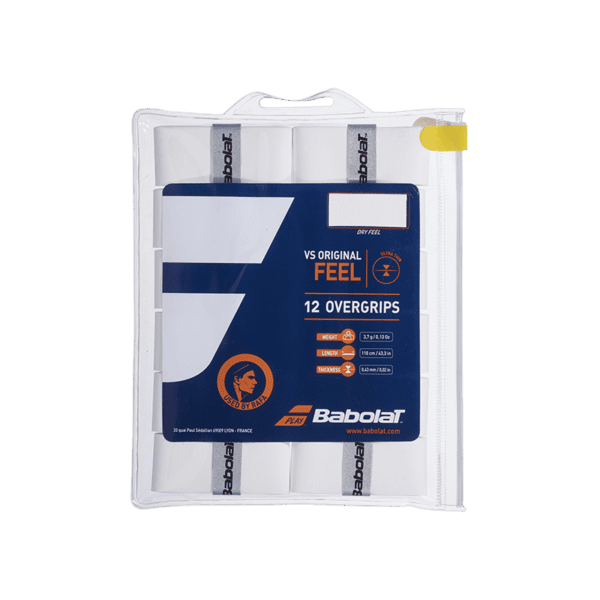 Babolat VS original FEEL overgrip - wit - 12 stuks