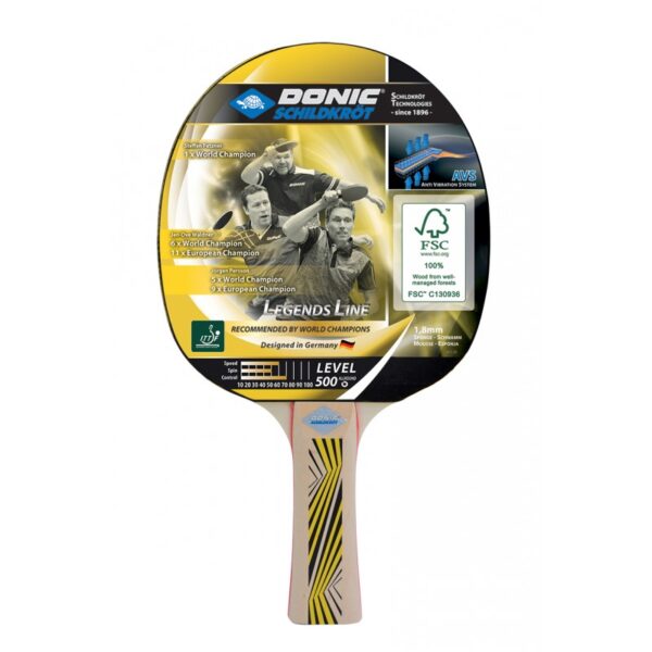 Donic Schildkröt LEGENDS line 500 tafeltennisbat - Control serie