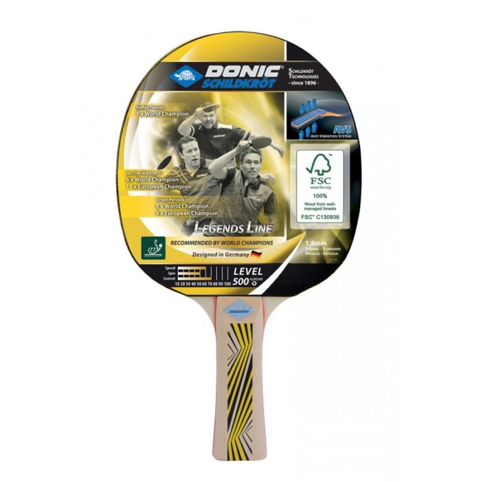 Donic Schildkröt LEGENDS line 500 tafeltennisbat - Control serie