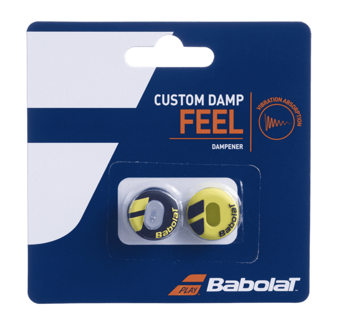 Babolat CUSTOM damp / dempers X2 - zwart/geel
