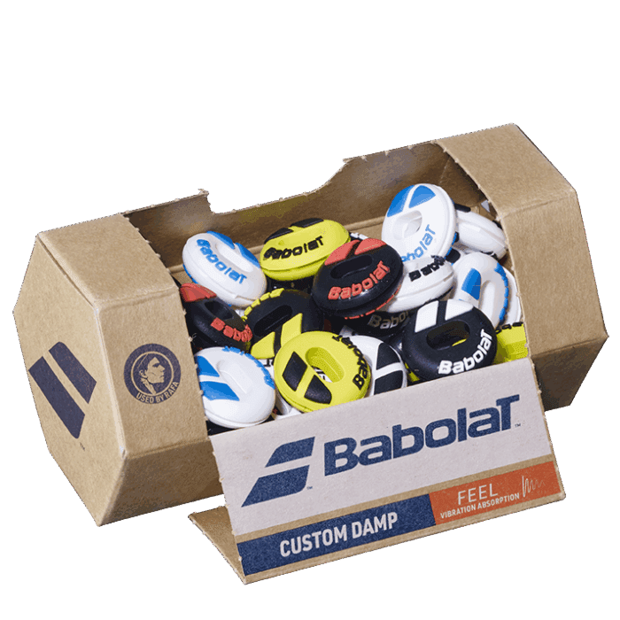 Babolat Custum Damp dempers - assorti box van 48stuks