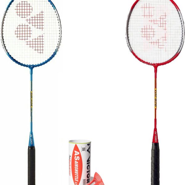Yonex recreatieve badmintonset GR-020 met 3 VICTOR AIRbadmintonshuttles