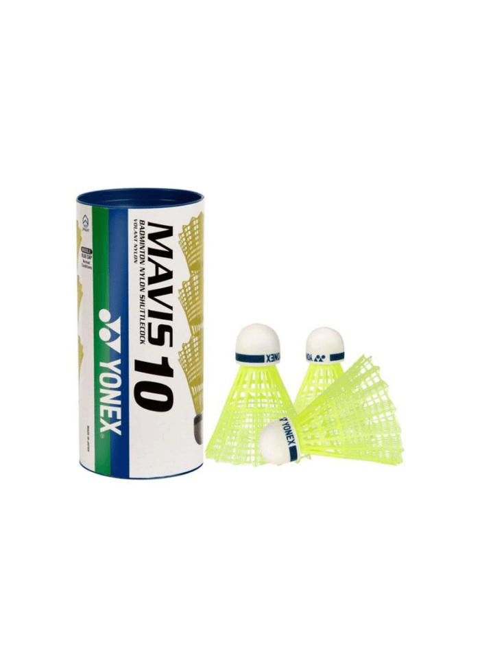 Yonex Mavis 10 - junioren / recreatieve badmintonshuttle - geel - 3 stuks