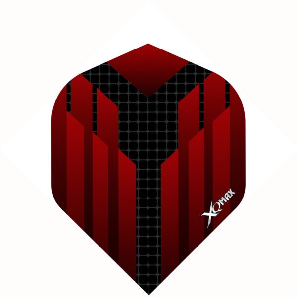 XQMax Halcyon darts flights No2 - 3stuks - rood/zwart