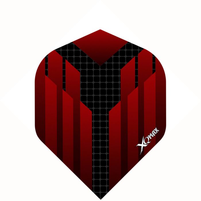 XQMax Halcyon darts flights No2 - 3stuks - rood/zwart