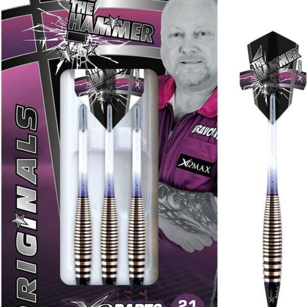 XQMax - Andy Hamilton brass dartset - 18 gram - soft tip
