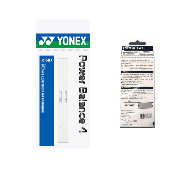 Yonex AC184 Power Balance 4 - badminton verzwaringstape (2stuks)