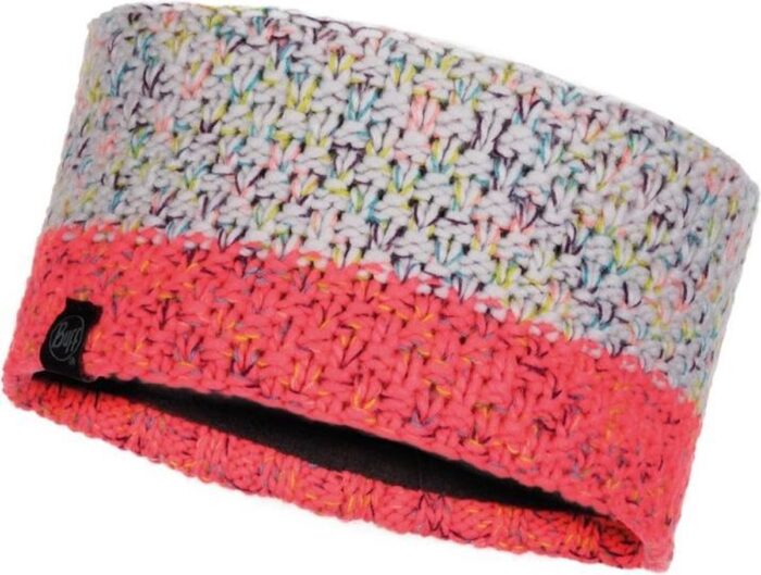 BUFF® Knitted & Polar Headband / Hoofdband - Janna Cloud (rood/grijs)