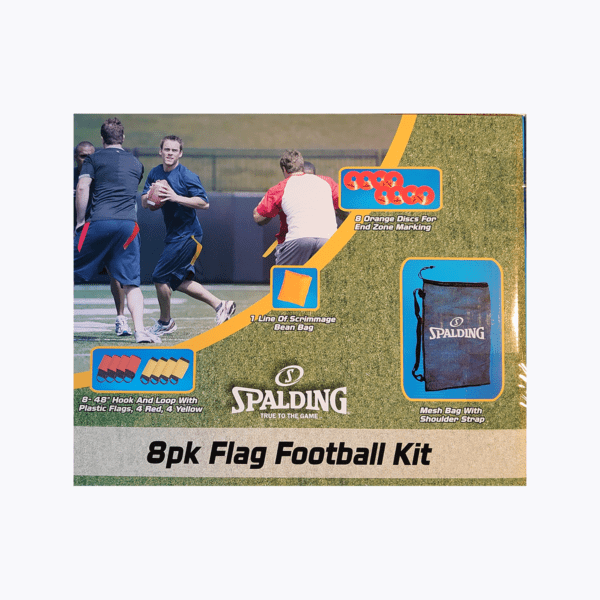 Spalding 8persoons FLAG football kit - dopjes, flags en bean bag