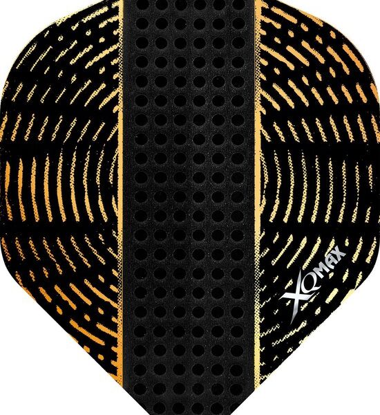 XQMax Distinct darts flights  3stuks - zwart/goud