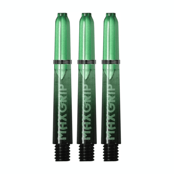 XQ Max nylon shafts - 35 mm - zwart/groen -  3pcs