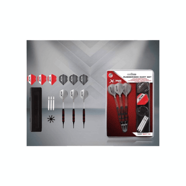 XQ Max Rubberised dartset Soft Tip - 18 Gram - 27pcs