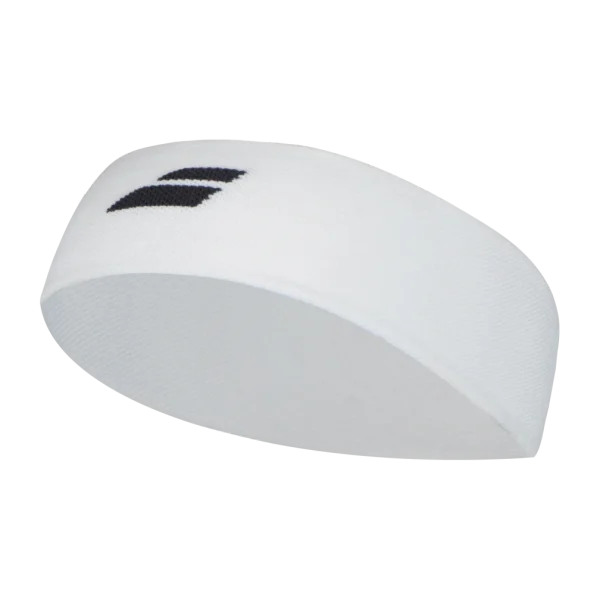 Babolat logo hoofdband/headband - zwart/wit