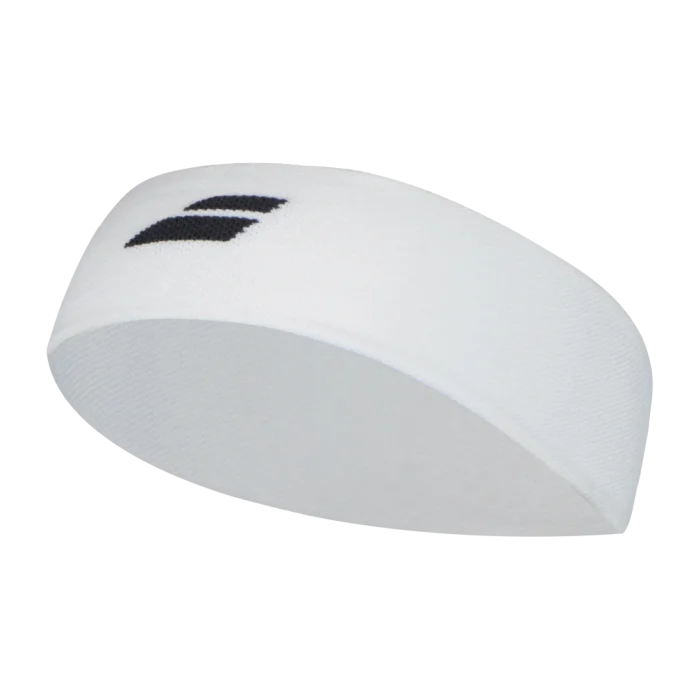 Babolat logo hoofdband/headband - zwart/wit