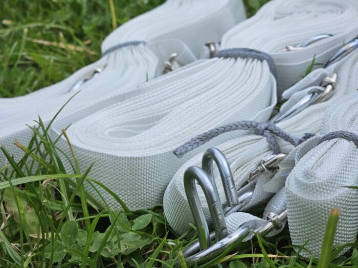CHESPsport losse badminton outdoor lijnen / haringen - wit - 25mm