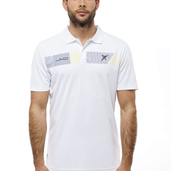 Drop Shot JMD heren padel polo KOA - wit