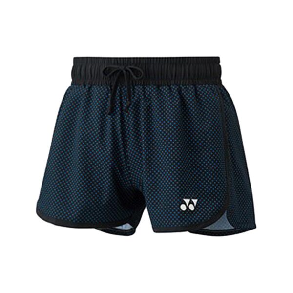Yonex dames badminton tennis short - 25027 - zwart / blauw
