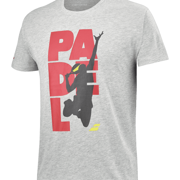 Babolat TEAM padel t-shirt - grijs/zwart/rood