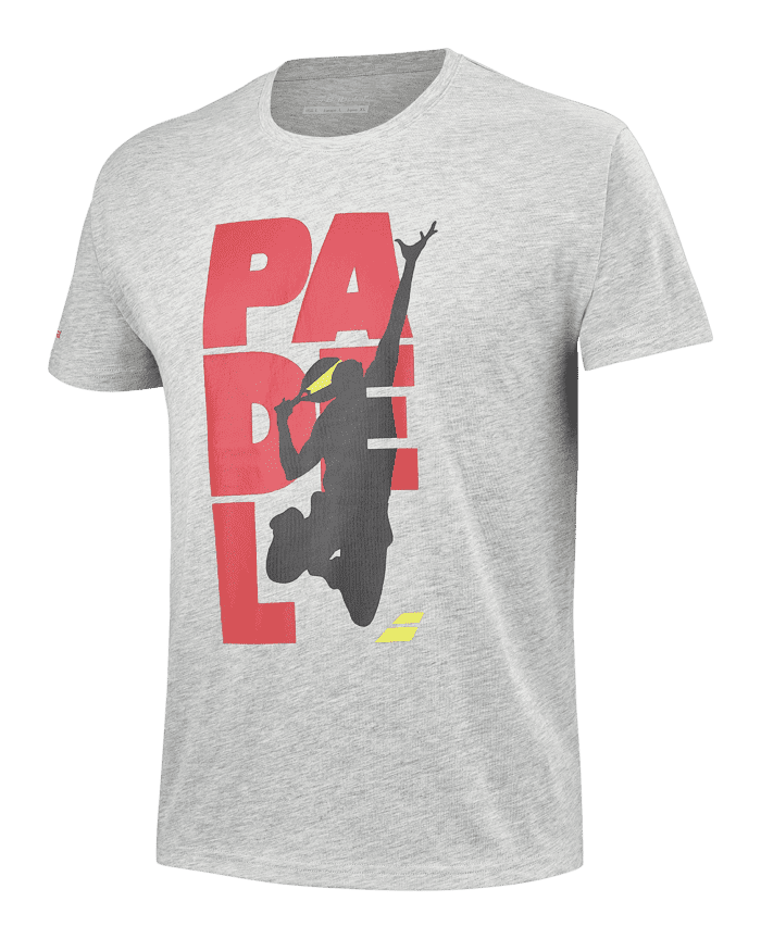 Babolat TEAM padel t-shirt - grijs/zwart/rood