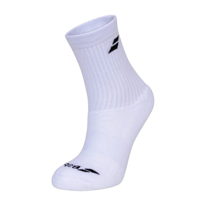 Babolat 3pak hoge sportsokken -wit