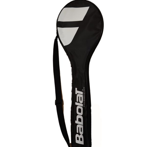 Babolat losse enkelvoudige badminton racketbag - zwart / wit