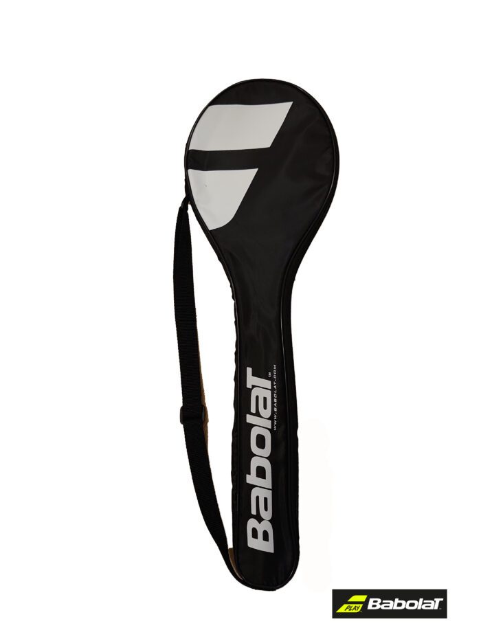 Babolat losse enkelvoudige badminton racketbag - zwart / wit