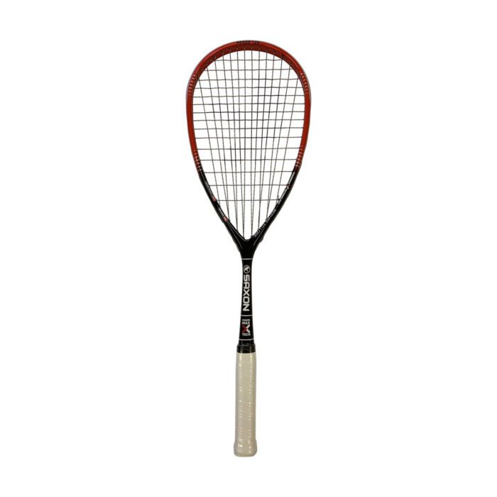 SAXON Aerox 135 squashracket  - snelheid - zwart/rood