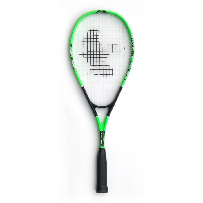 Saxon junior grafiet 52cm squashracket - groen / zwart