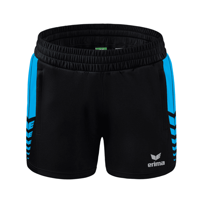 Erima Six Wings shorts dames - Curaçao / Zwart