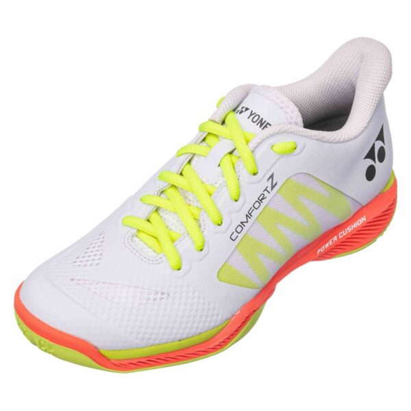 Yonex Power Cushion Comfort Z3 dames badmintonschoen - wit/geel/oranje