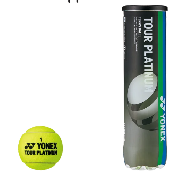 YONEX TOUR platinum tennisbal - ITF approved - blik met 4 stuks