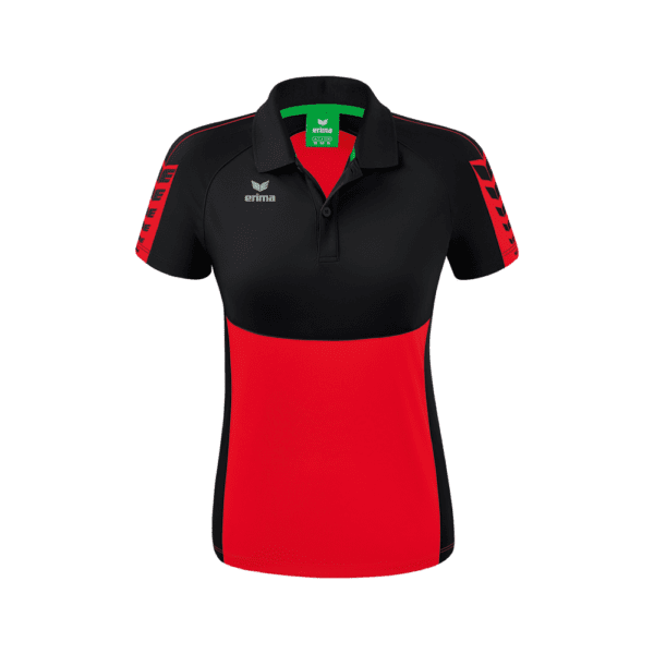 BAN Erima Six Wings polo dames - rood / zwart