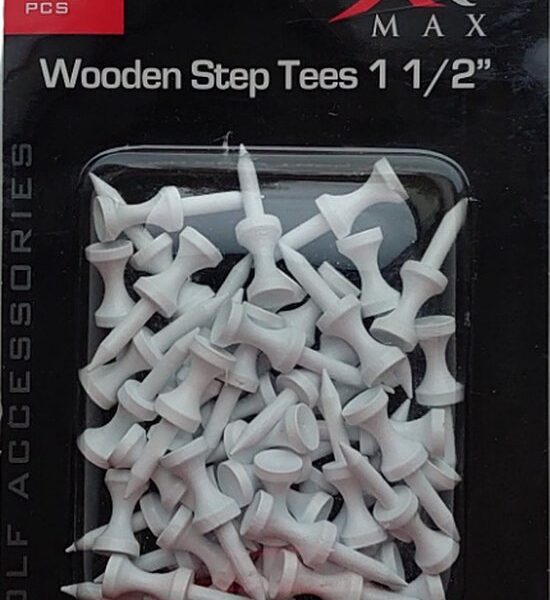 XQ MAX wooden golf step tees 1 1/2" / 38mm - 50 stuks