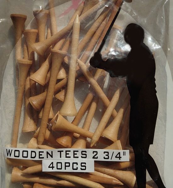 XQ MAX wooden tees golf - 2 3/4"/ 70mm - 40 stuks